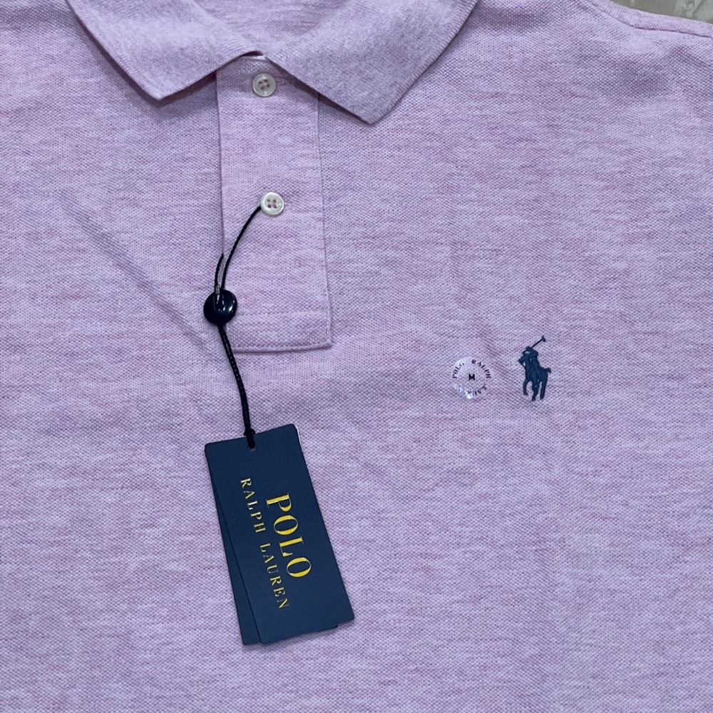 POLO RALPH LAUREN Men's Classic-Fit Mesh Polo Shirt - Pink - Picture 7 of 7
